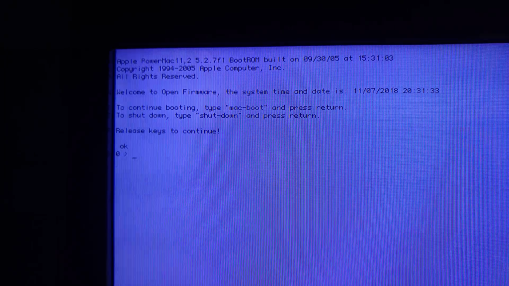 Installing Mac OSX from USB on Power MAC G5 ElectronicNoobBlog